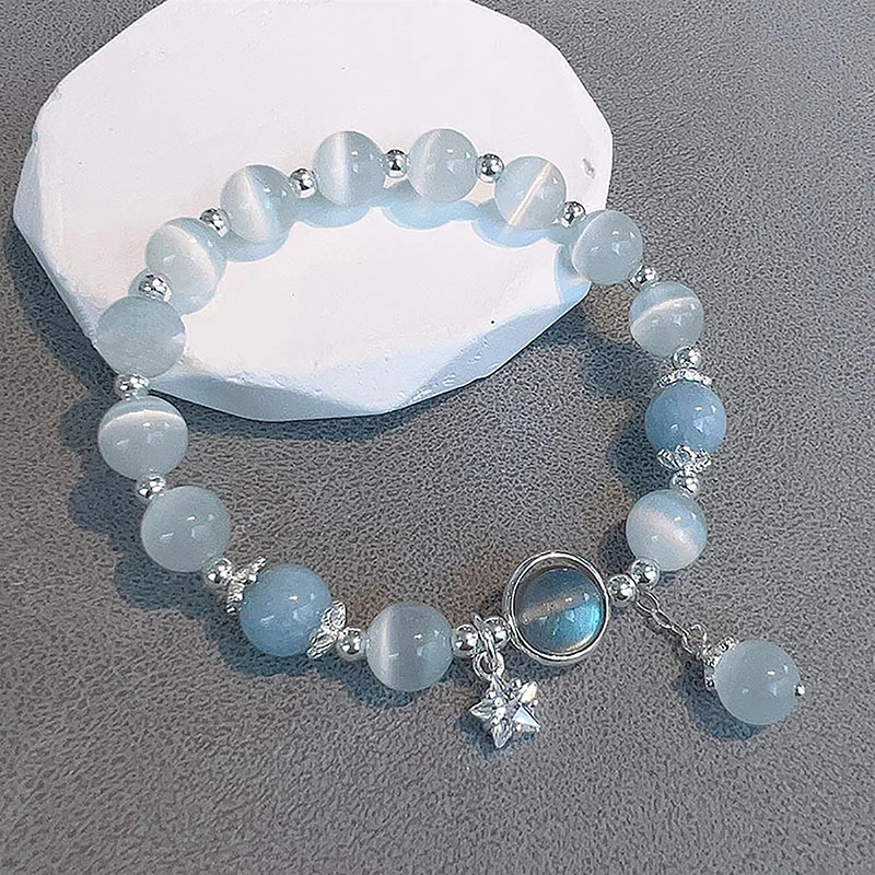 Bracciale Elegante in Cristallo Blu - Kaja i Maja