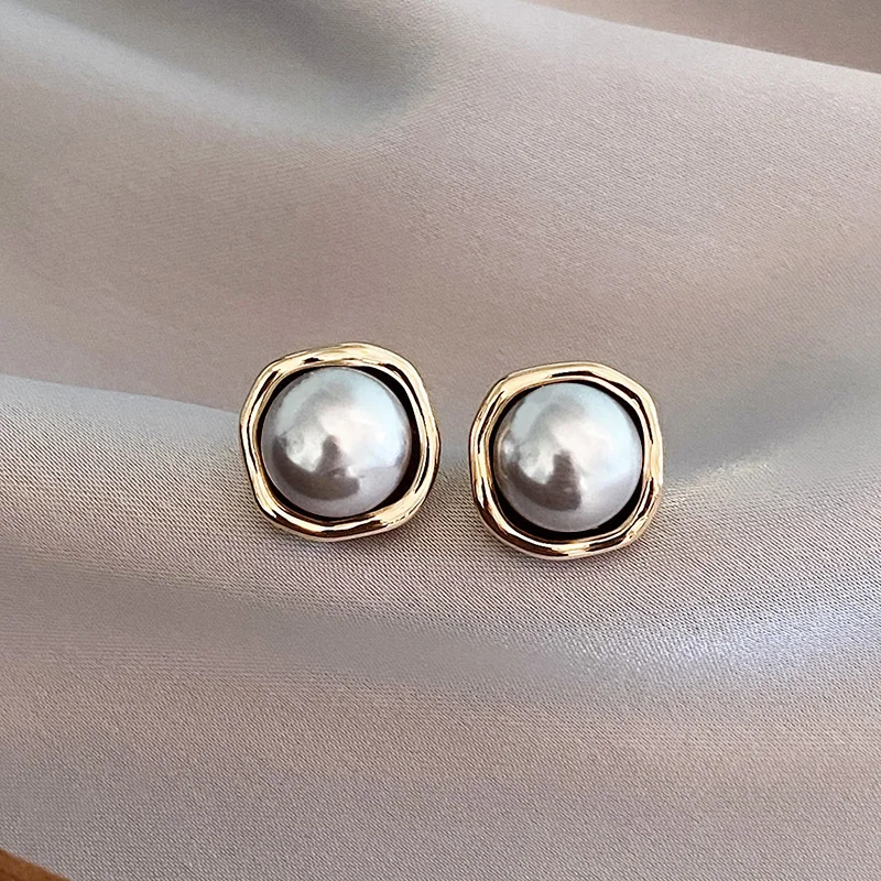 Orecchini Eleganti in Perla Nera - Emma e Gemma