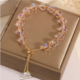 Bracciale Elegante in Cristallo Rosa - Emma e Gemma