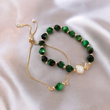 Bracciale in Cristallo Verde - Emma e Gemma