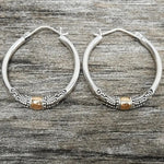 Orecchini in Argento Vintage con Motivo Inciso - Emma e Gemma