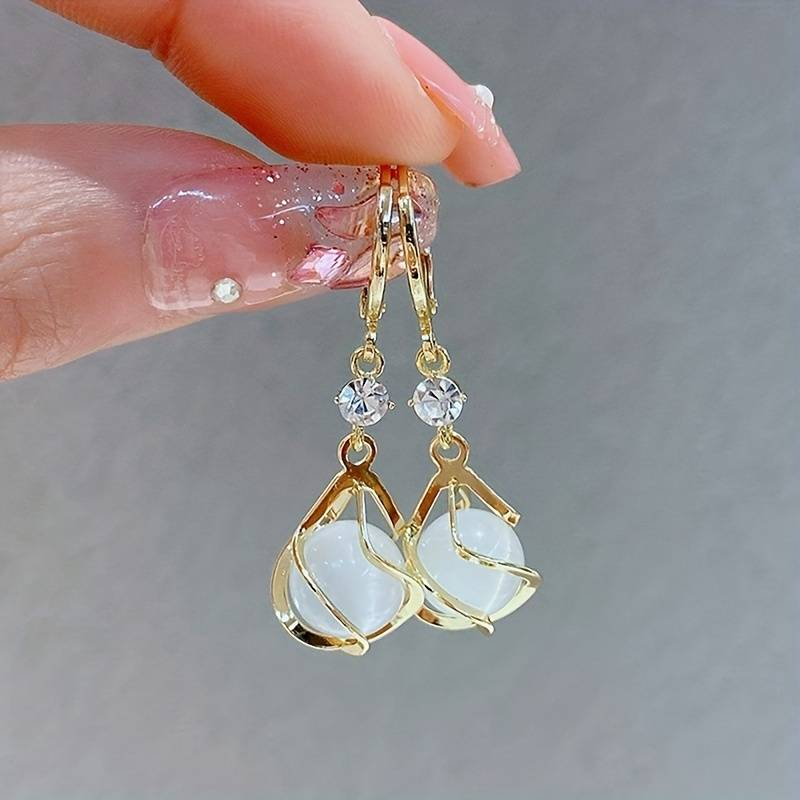 Orecchini in Argento Sterling con Incastro Rotondo - Emma e Gemma