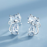 Orecchini Vintage in Zirconia Cat - Emma e Gemma