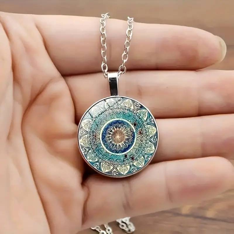 Collana Mandala Blu Vintage - Emma e Gemma