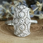 Anello Vintage in Argento Brillante - Emma e Gemma