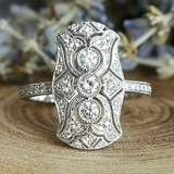 Anello Vintage in Argento Brillante - Emma e Gemma