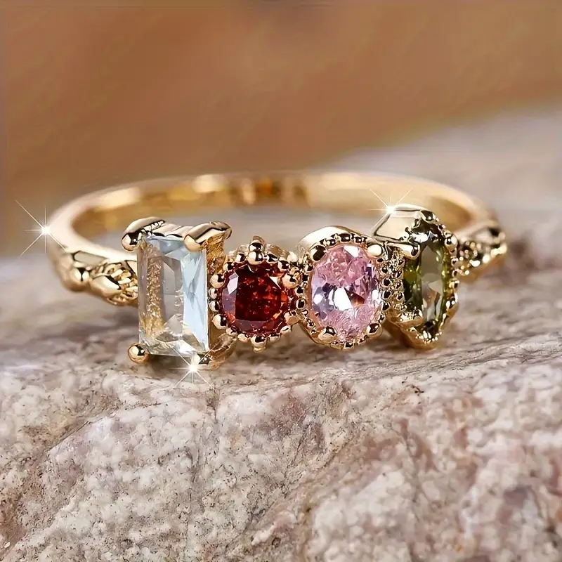 Anello Floreale Vintage in Oro - Emma e Gemma