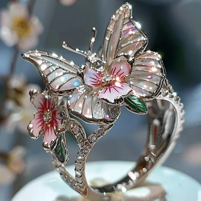 Anello Floreale Vintage Oro Canifis, immagine 2 - Emma e Gemma