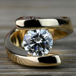 Anello Vintage a Spirale e Zirconia - Emma e Gemma