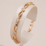 Bracciale Elegante in Zirconia Dorata - Emma e Gemma