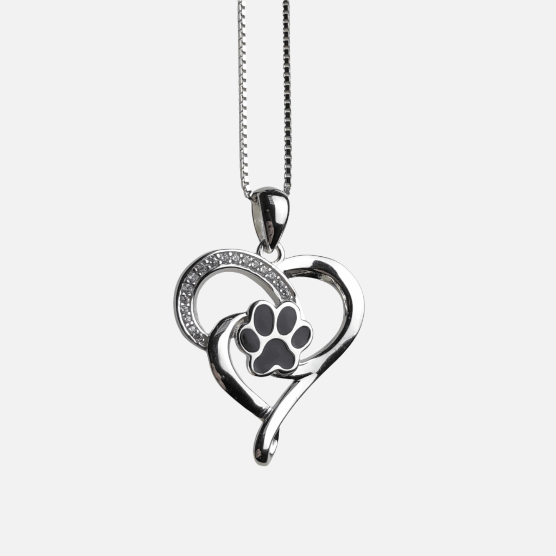 Collana Infinita in Acciaio Inossidabile con Cuore e Zampa, immagine 2 - Emma e Gemma