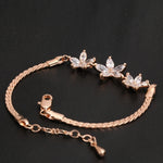 Bracciale in Cristallo Floreale Vintage Oro Rosa - Emma e Gemma