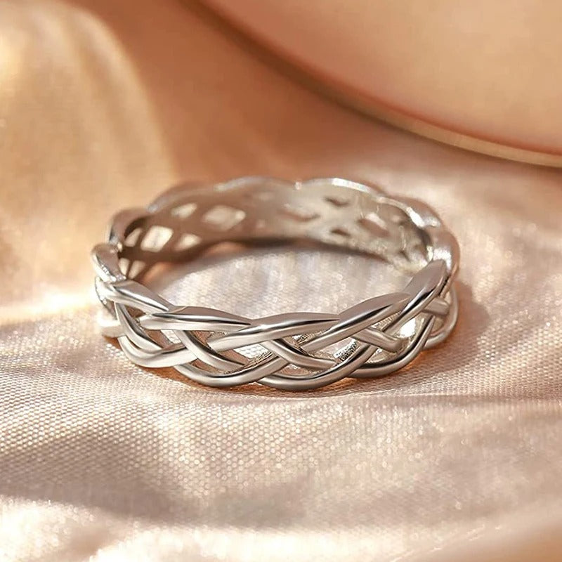Anello in Argento Intrecciato - Kaja i Maja