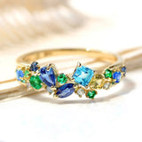 Anello in Oro Vintage Multi-Tono con Gemma - Emma e Gemma