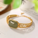 Bracciale Rigido a Farfalla Vintage Oro Verde - Emma e Gemma