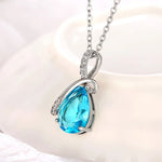Collana Vintage in Argento a Goccia Acqua - Emma e Gemma