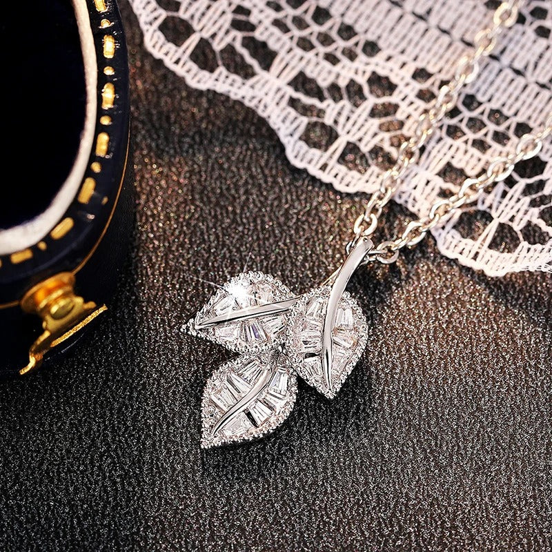 Collana in Cristallo Baguette Argento - Emma e Gemma