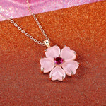 Collana con Pendente a Fiore Rosa Oro - Emma e Gemma