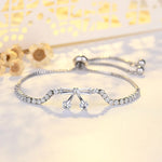 Bracciale Vintage in Argento con Pendente a Fiocco e Goccia - Emma e Gemma
