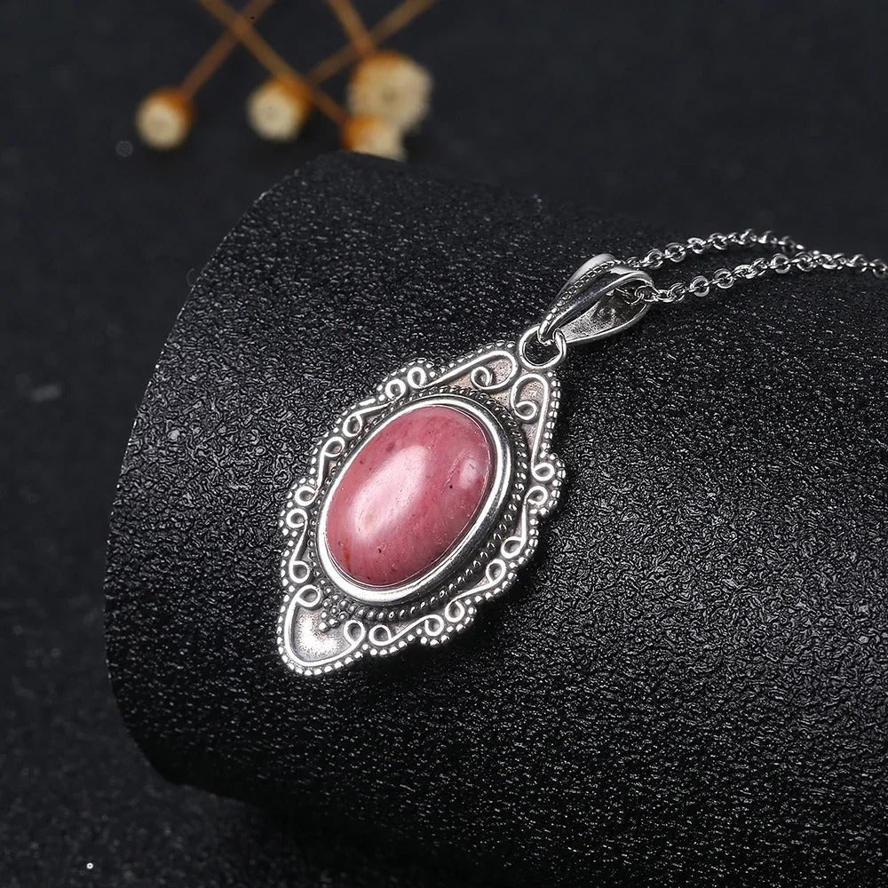 Collana con Pendente in Gemma Ornata d'Argento - Emma e Gemma