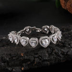 Bracciale Charm a Cuore Scintillante Argento - Emma e Gemma