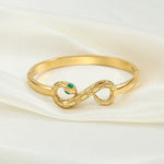Bracciale Infinito Serpente d'Oro - Emma e Gemma