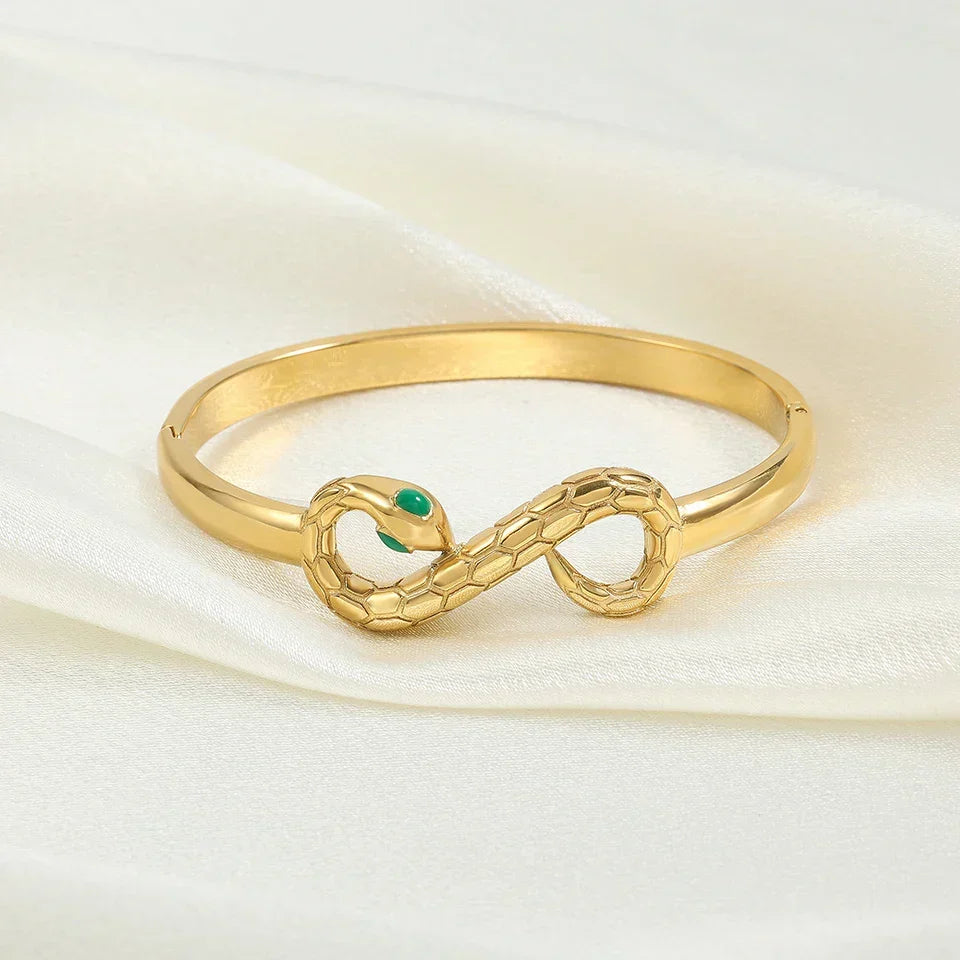 Bracciale Infinito Serpente d'Oro - Emma e Gemma