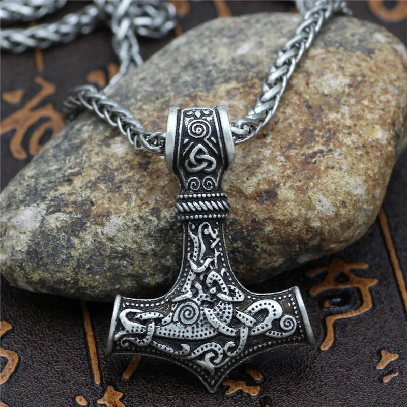 Collana Amuleto di Thor Vikinga in Argento - Emma e Gemma
