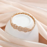 Bracciale Vintage in Oro Rosa con Cristalli - Emma e Gemma