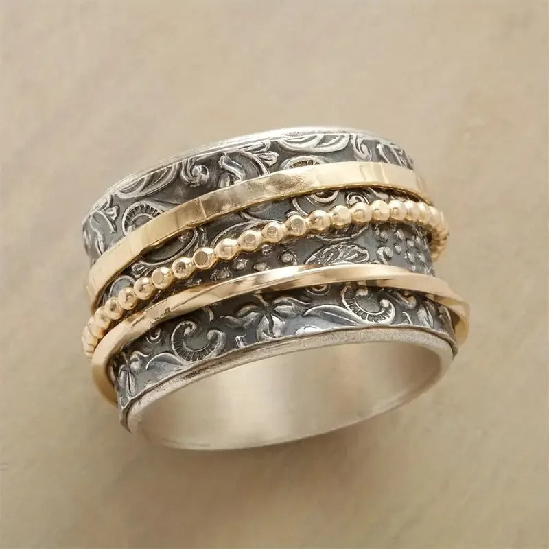 Anello Spinner in Stile Barocco Vintage - Emma e Gemma