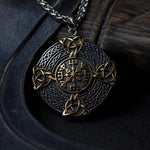 Collana con Simbolo di Protezione Vichingo in Oro e Argento - Emma e Gemma