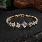 Bracciale Vintage Oro Geometrico Brillante - Emma e Gemma