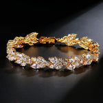 Bracciale Vintage in Cristallo con Foglia d'Oro - Emma e Gemma