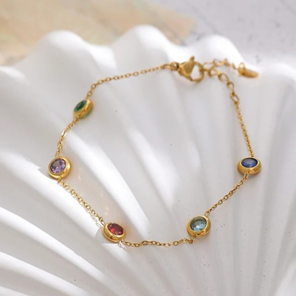 Bracciale Vintage in Oro Colorato con Gemme - Emma e Gemma