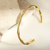Bracciale Cuff in Bambù Dorato Vintage - Emma e Gemma