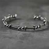 Bracciale Vintage Gotico in Argento con Punte - Emma e Gemma