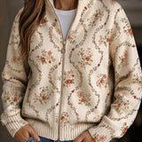 Soledad | Cardigan a maglia con delicate viti floreali