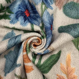 Esperanza | Cardigan in Maglia di Cotone con Motivo Floreale Botanico