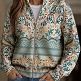 Blanca | Cardigan in Maglia di Cotone con Bordo Floreale