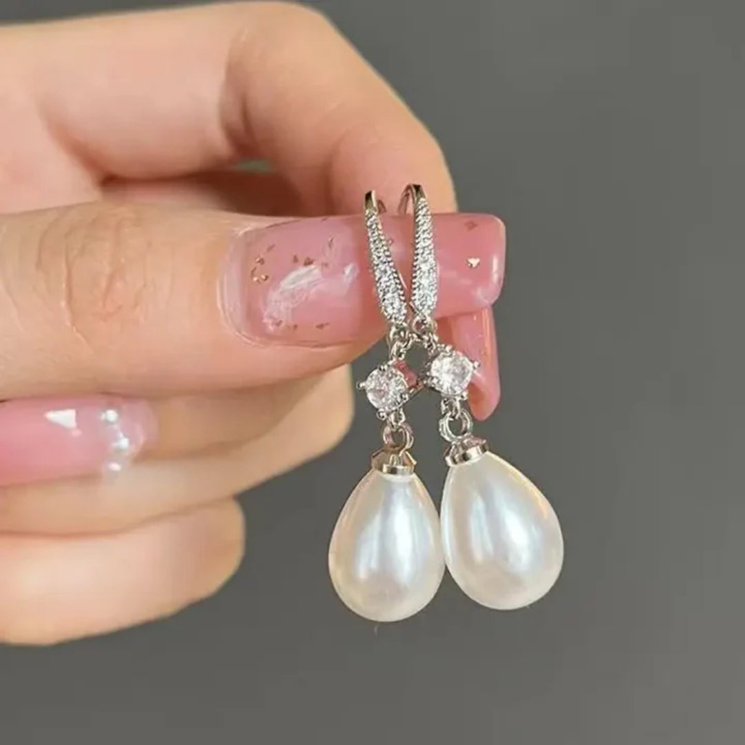 Orecchini a perla pendenti luminosi - Emma e Gemma
