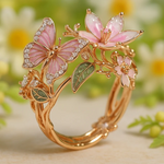 Anello in Zirconia Farfalla Naturale, immagine 4 - Emma e Gemma