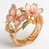 Anello in Zirconia Farfalla Naturale, immagine 2 - Emma e Gemma