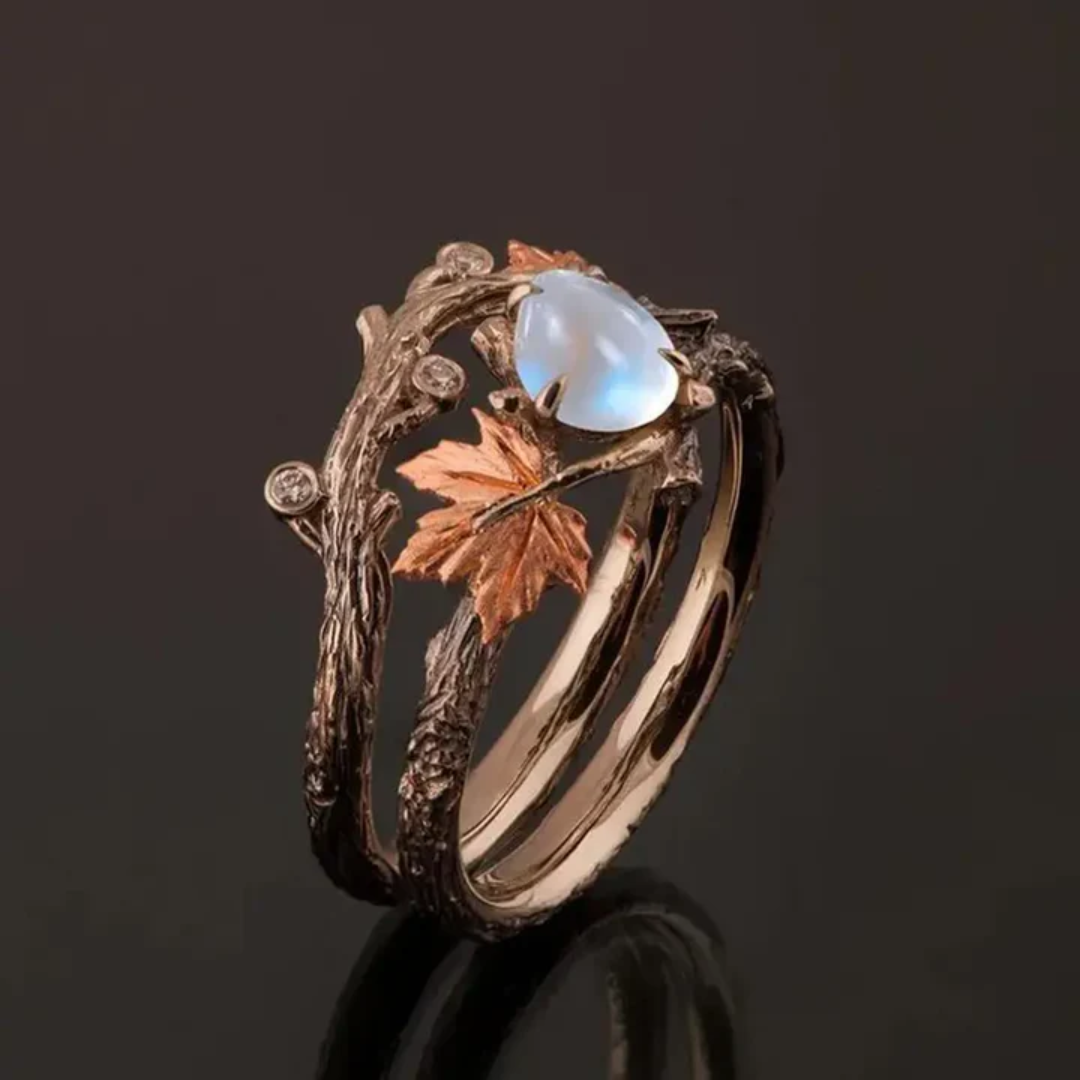 Anello in Pietra di Luna Naturale - Kaja i Maja