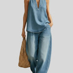 Simona - Completo due pezzi in denim vintage - outfit completo | Emma e Gemma