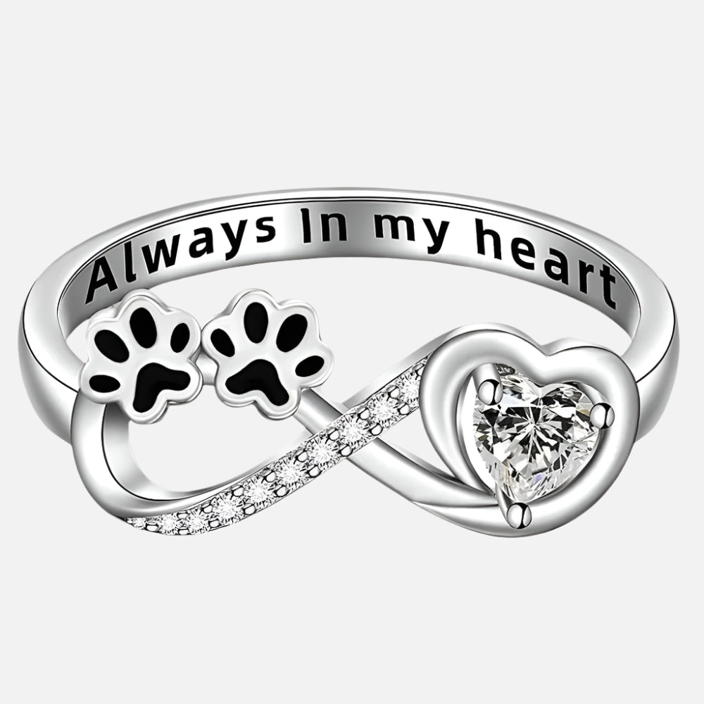 Anello in Zirconia con Design a Cuore e Infinito, immagine 3 - Emma e Gemma