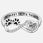 Anello in Zirconia con Design a Cuore e Infinito, immagine 3 - Emma e Gemma