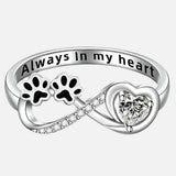 Anello in Zirconia con Design a Cuore e Infinito, immagine 3 - Emma e Gemma