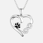 Collana con Zampa e Cuore con Charm dell'Infinito, immagine 2 - Emma e Gemma