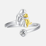 Anello in Argento Sterling 925 con Zirconia – Regolabile e Fatta a Mano, immagine 2 - Emma e Gemma