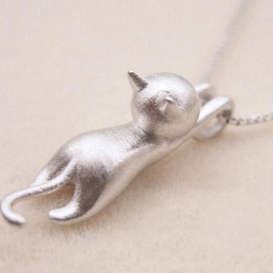 Collana Giocosa con Gattino in Argento Sterling 925 - Emma e Gemma